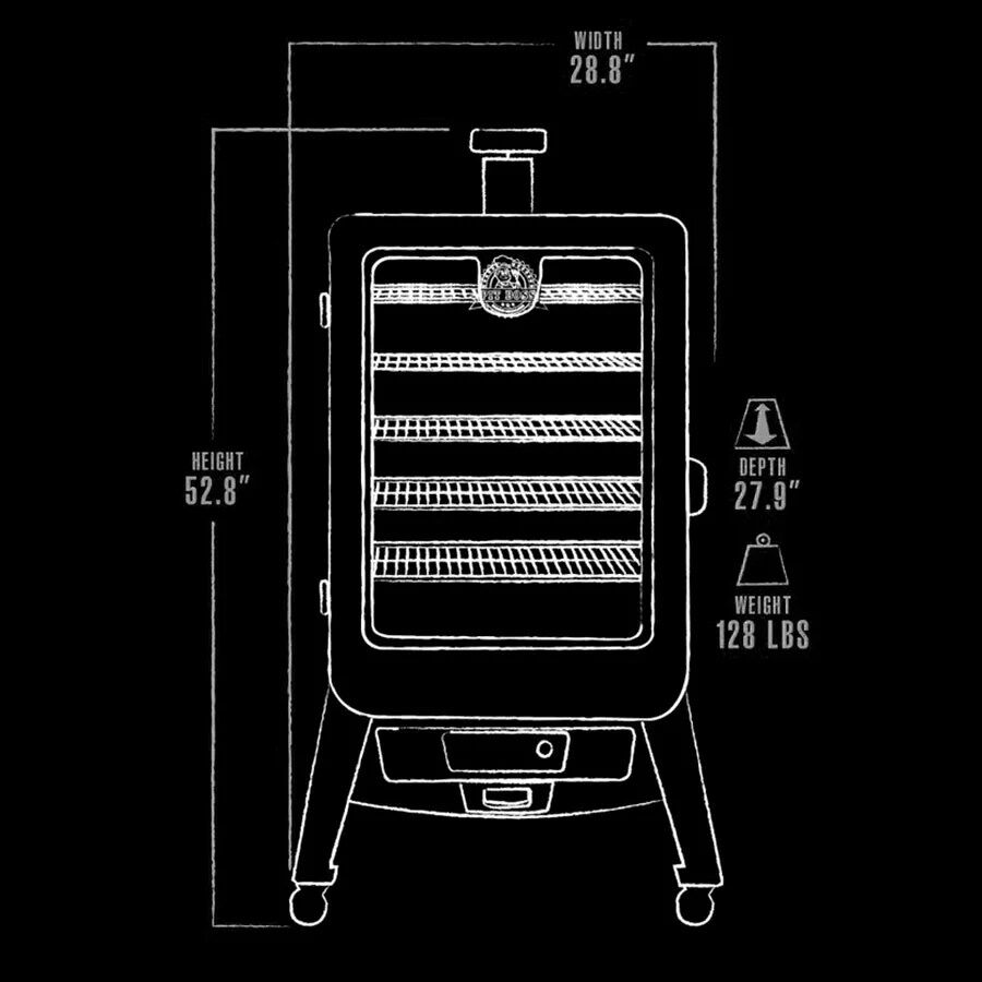 PIT BOSS COPPERHEAD 5-SERIES VERTICAL PELLET SMOKER - Image 7