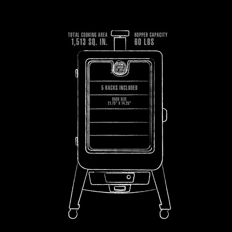 PIT BOSS COPPERHEAD 5-SERIES VERTICAL PELLET SMOKER - Image 6