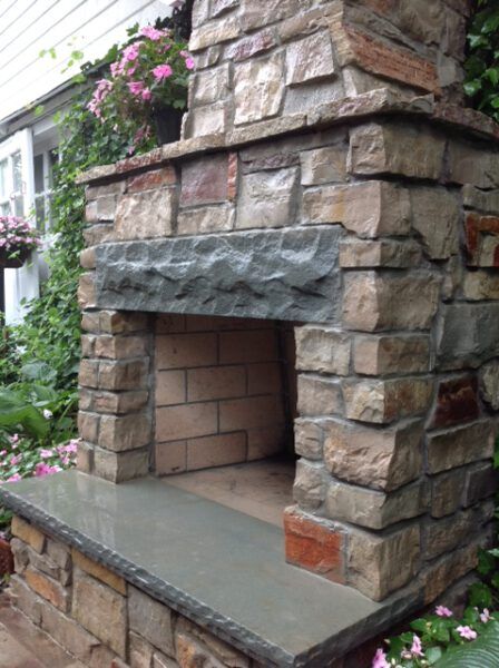 Masonry Fireplace Mason-Lite Outdoor Fireplace Kits - Image 14