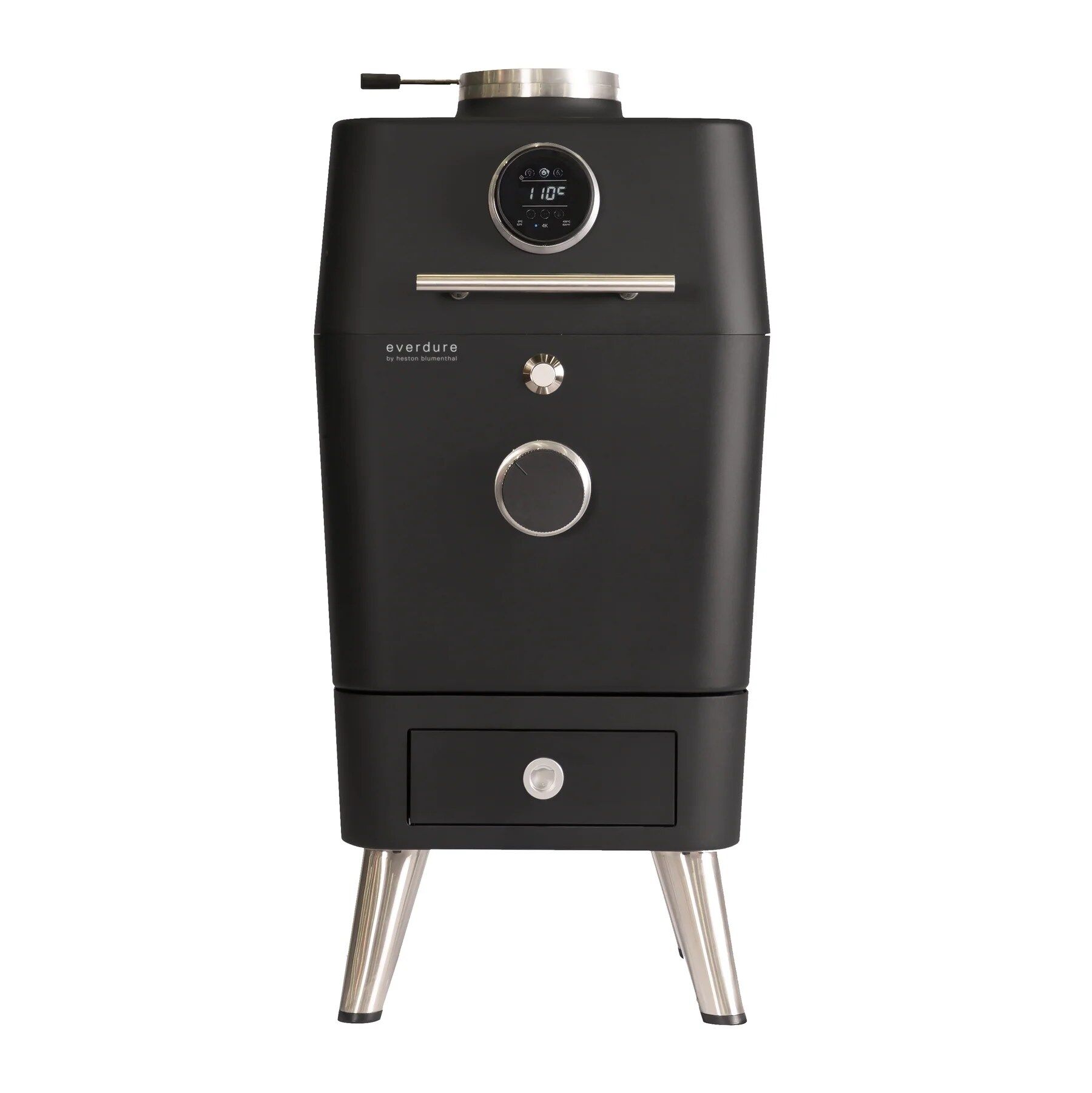 Everdure by Heston Blumenthal - 4K Charcoal Grill - Black