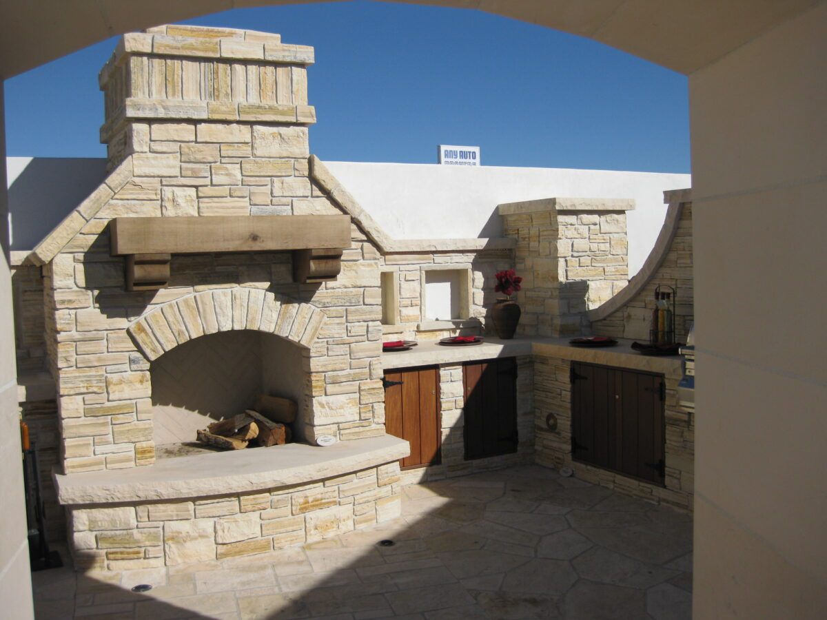 Masonry Fireplace Mason-Lite Outdoor Fireplace Kits - Image 26