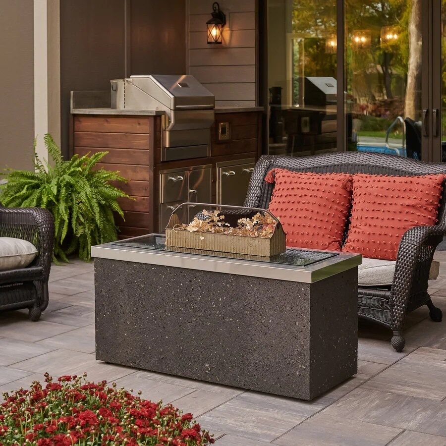 The Outdoor Great Room Key Largo Linear Gas Fire Pit Table - Image 8