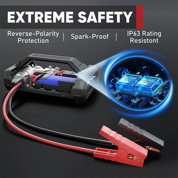LOKITHOR JA301 Jump Starter with Air Compressor 2000Amp - Image 7