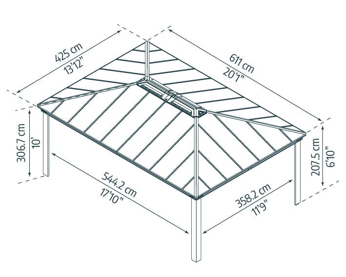 Palram - Canopia | Colorado 14' Carport - Image 12