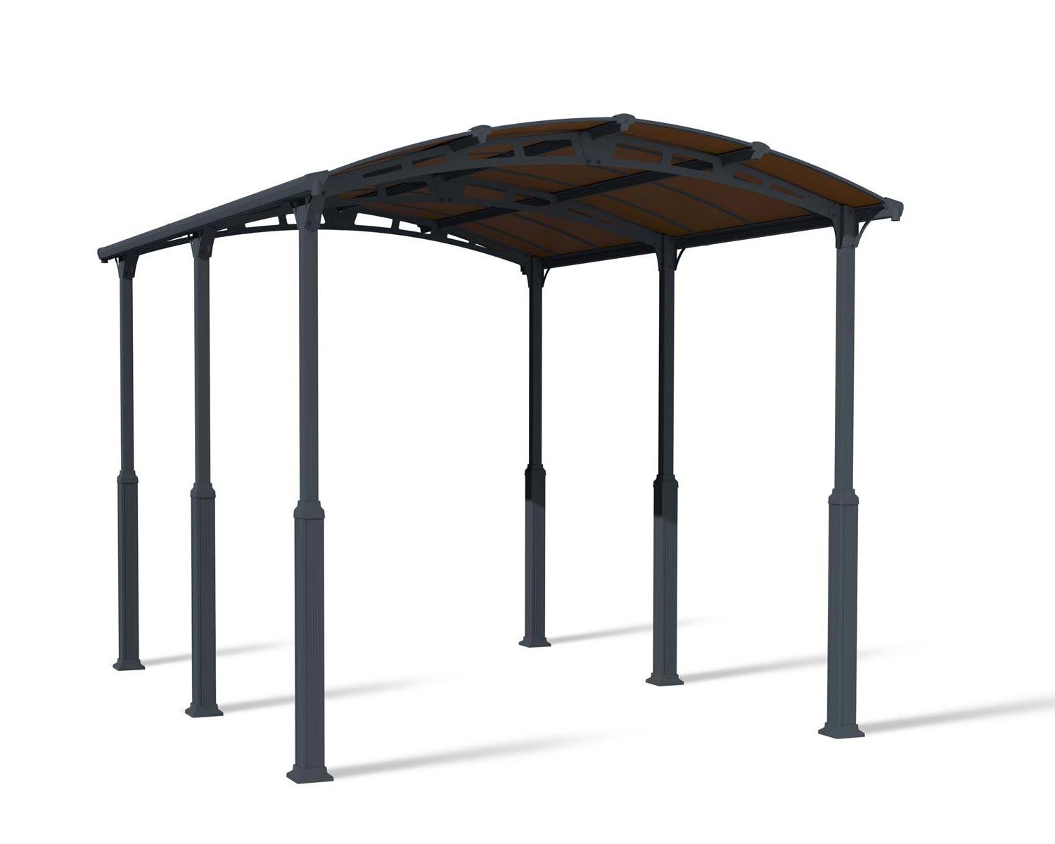 Palram-Canopia | Arcadia Alpine 12 ft. RV Carport Kit - Grey Structure & Twin Wall Panels - Image 8