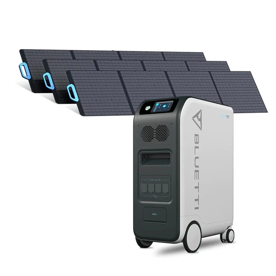 Bluetti EP500 + 3x PV200 Home Battery Backup Solar Generator Kit