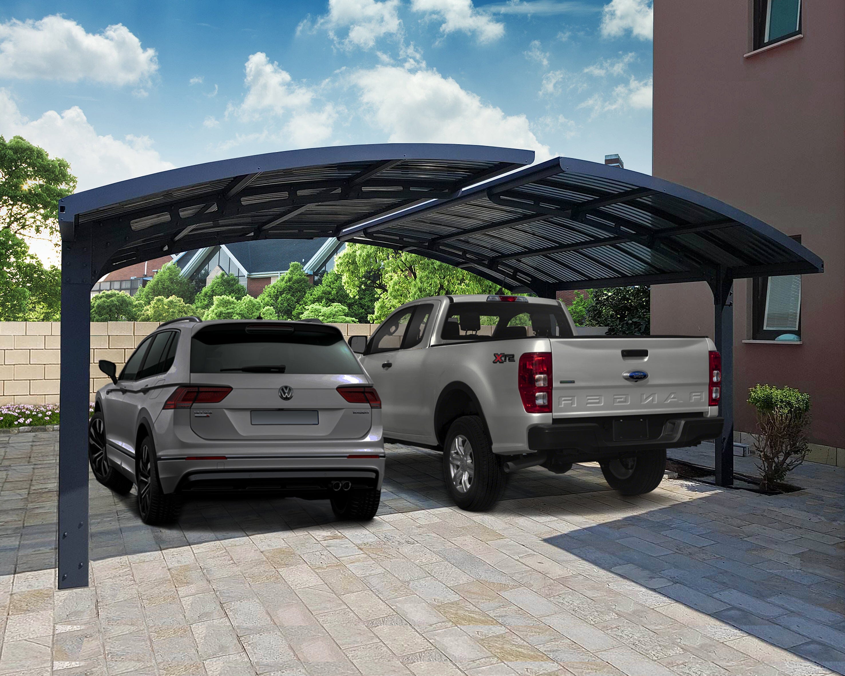 Palram-Canopia | Arizona Wave Double Carport Arch-Style - Image 10