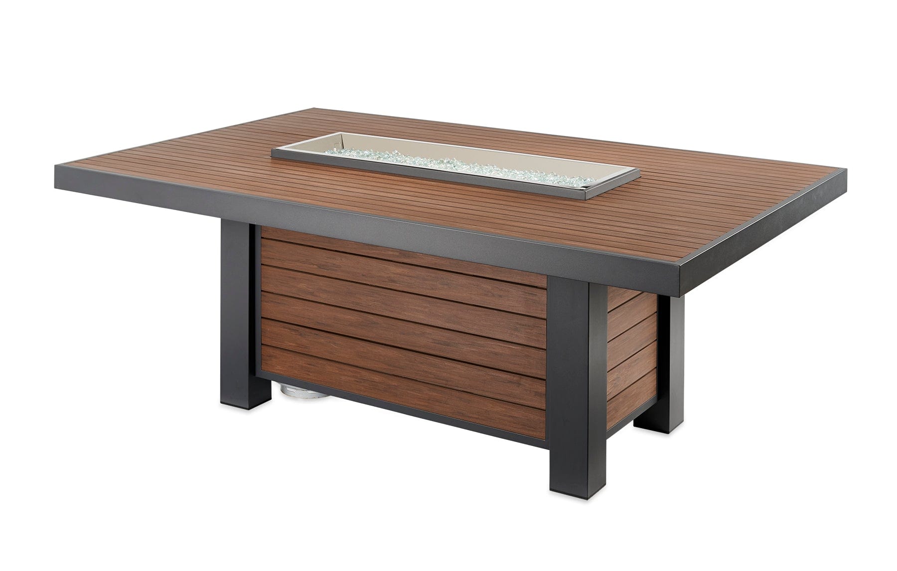 The Outdoor GreatRoom Kenwood Linear Gas Fire Pit Dining Table / KW-1242-K - Image 5