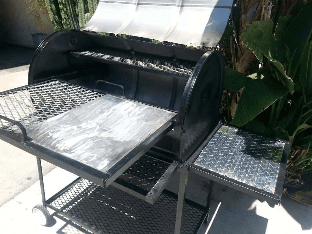 Moss Grills Single Barrel All-In-One Custom BBQ Grill / #105