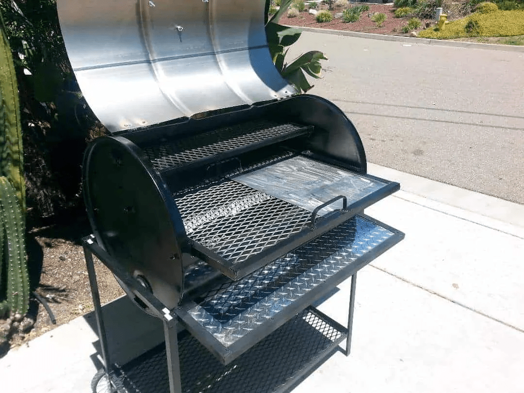 Moss Grills Single Barrel All-In-One Custom BBQ Grill / #105 - Image 4