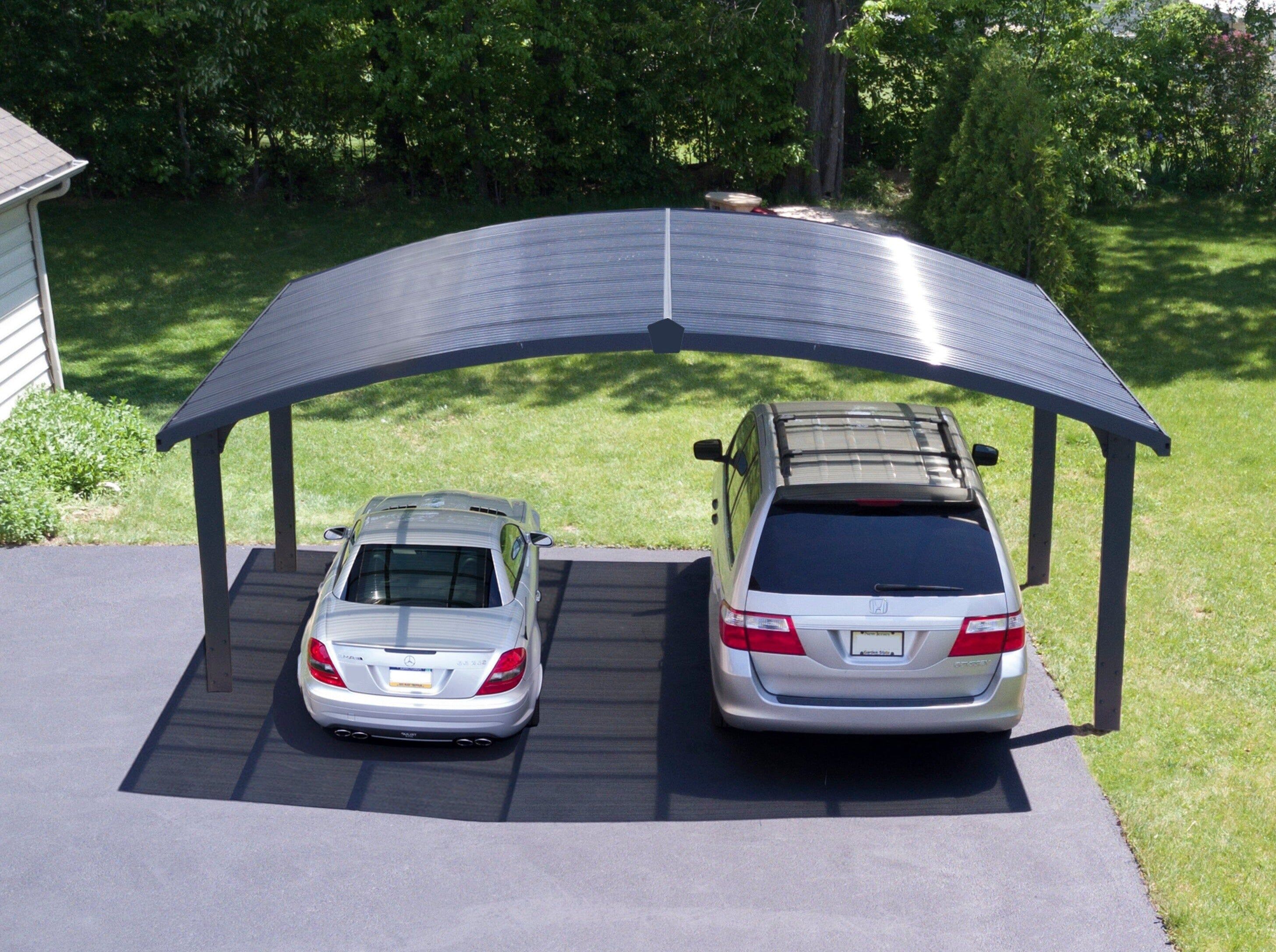 Palram-Canopia | Arizona Wave Double Carport Arch-Style