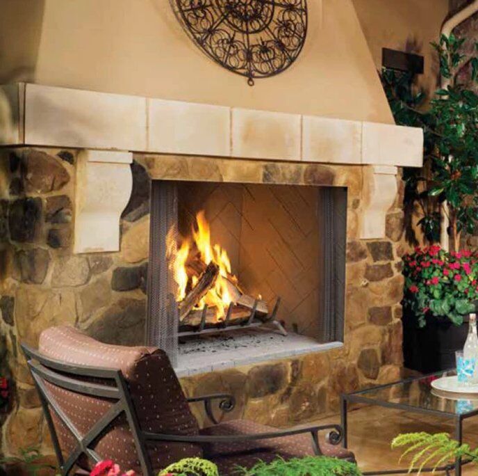 Superior 42" WRE4542 Outdoor Wood Burning Fireplace Fully Insulated Firebox