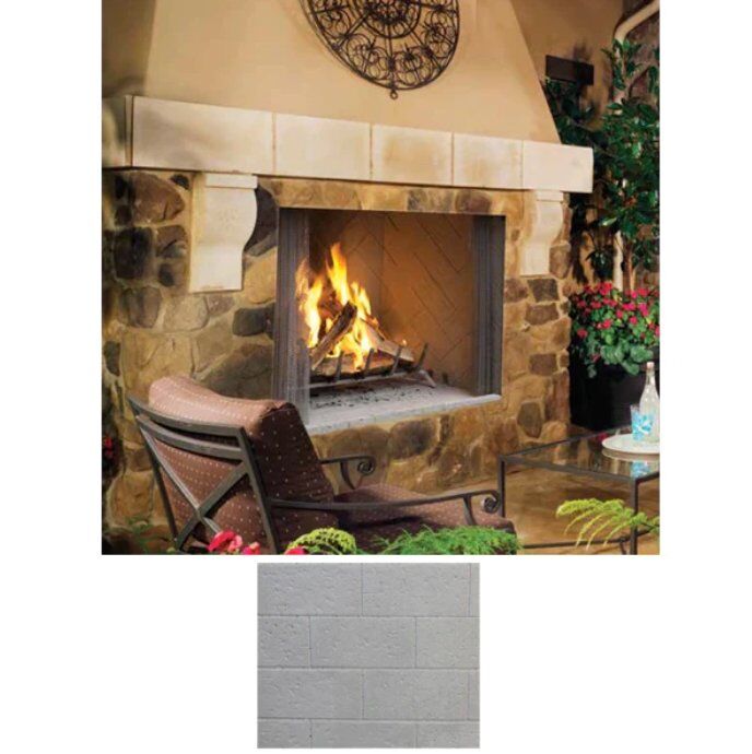 Superior 42" WRE4542 Outdoor Wood Burning Fireplace Fully Insulated Firebox - Image 11