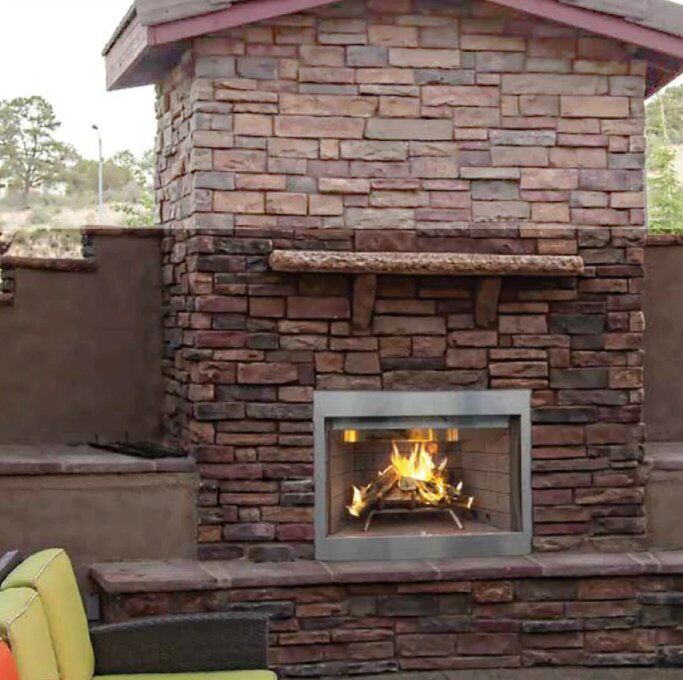 Superior 42" WRE3042 Outdoor Radiant Wood Burning Fireplace