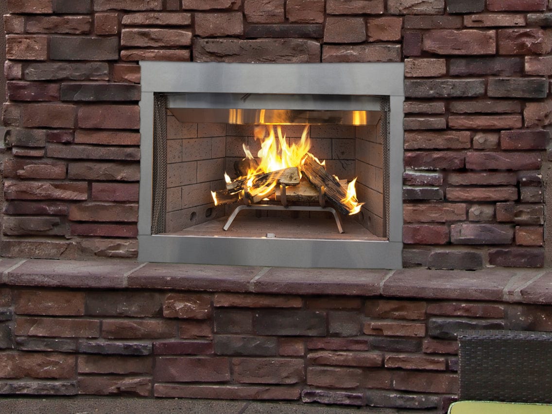 Superior WRE3036 36" Fireplace, White Herringbone Refractory Panels - WRE3036WH