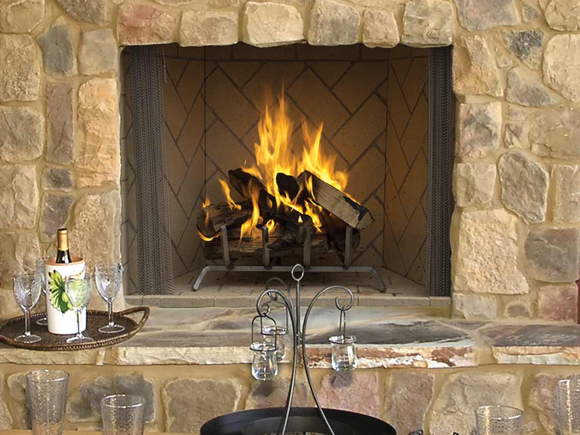 Superior WRE6036 36" Outdoor Wood Burning Fireplace (Interior sold separately) - WRE6036 - Image 2